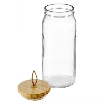 банка для продуктов WALMER Ambry 1,5л стекло, дерево