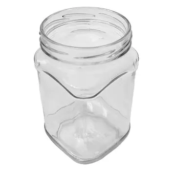 банка Квадрат Твист 0,64л 82мм стекло