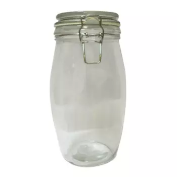 банка 1,5л круглая с фиксатором стекло