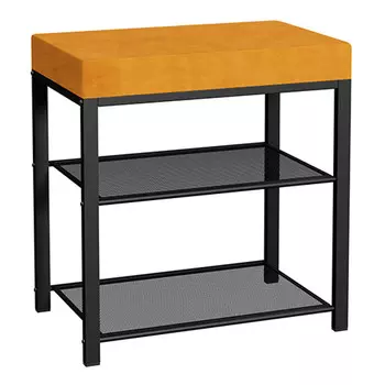 банкетка Торонто 13S 470х300х490мм черный/горчичный