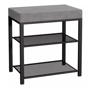 банкетка Торонто 13S 470х300х490мм черный/серый