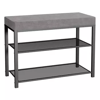 банкетка Торонто 23S 670х300х490мм графит/серый