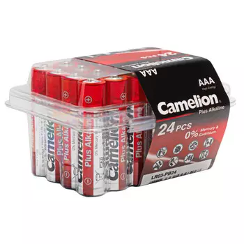 батарейка CAMELION Plus Alkaline ААА 1.5В блистер 24 шт.