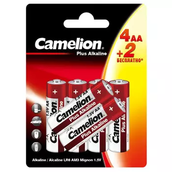 батарейка CAMELION Plus Alkaline LR6 4+2 АА 1.5В