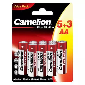 батарейка CAMELION Plus Alkaline LR6 5+3 АА 1.5В