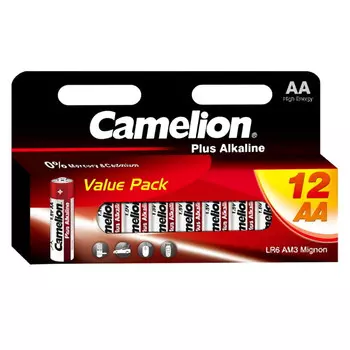 батарейка CAMELION Plus Alkaline LR6 АА 1.5В блистер 12 шт.
