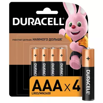 батарейка DURACELL LR03 AAA блистер 4шт