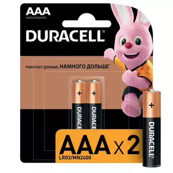 батарейка DURACELL LR03 BP2 2 шт