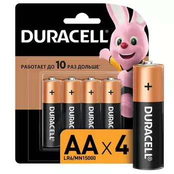 батарейка DURACELL LR06 AA блистер 4шт
