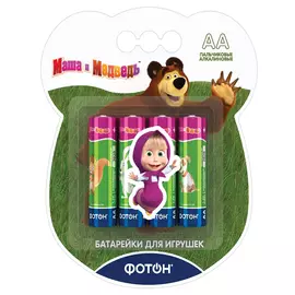 батарейка ФОТОН LR6 ВP4 Маша и Медведь 4 шт