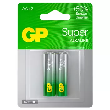батарейка GP Batteries Super G TECH 1,5 В LR6 АА 2шт