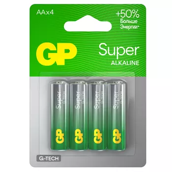 батарейка GP Batteries Super G TECH 1,5 В LR6 АА 4шт