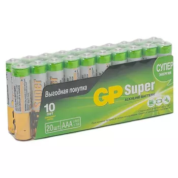 батарейка GP Super Alkaline ААA 20 шт.
