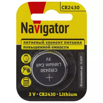 батарейка NAVIGATOR CR2430 1шт