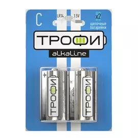 батарейка ТРОФИ LR14-2BL 2 шт