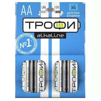 батарейка ТРОФИ LR6-4BL 4 шт
