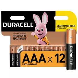 батарейки DURACELL LR03 AAA 12шт