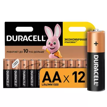 батарейки DURACELL LR06 AA 12шт