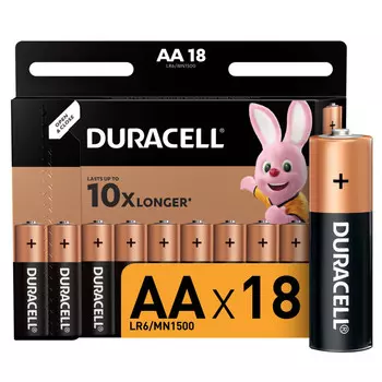 батарейки DURACELL LR06 AА 18шт