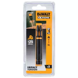 бита DEWALT Torsion T25 85мм ударная 2шт