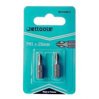бита JETTOOLS PH1 25мм для больших нагрузок 2шт