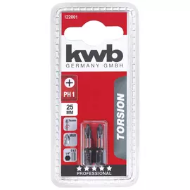 бита KWB PH1 25мм torsion 2шт