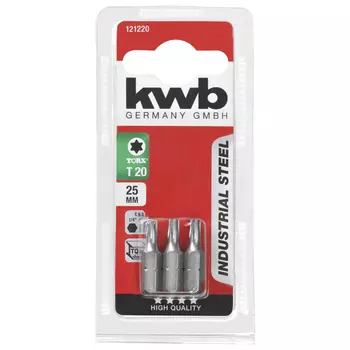 бита KWB TORX20 25мм 3шт