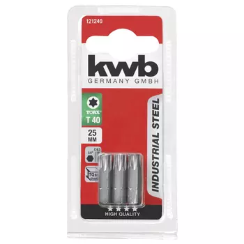 бита KWB TORX40 25мм 3шт