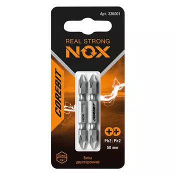 бита NOX PH2xPH2 50мм двусторонняя 2шт