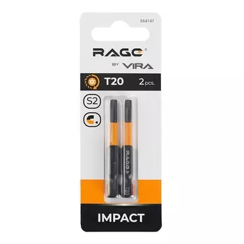 бита RAGE by VIRA TORX T20 50мм 2шт