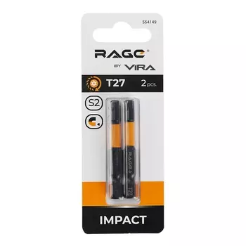 бита RAGE by VIRA TORX T27 50мм 2шт