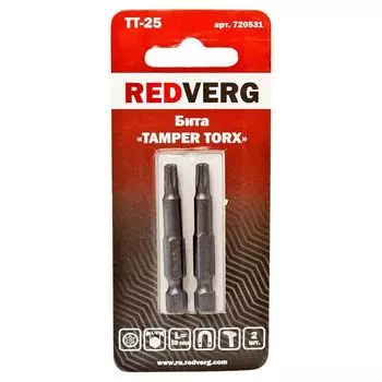 бита REDVERG Torx Tamper 25х50мм 2шт