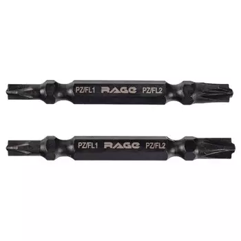 биты RAGE by VIRA S2 PZ/FL1 x PZ/FL2 65мм магнитные двухсторонние 2шт
