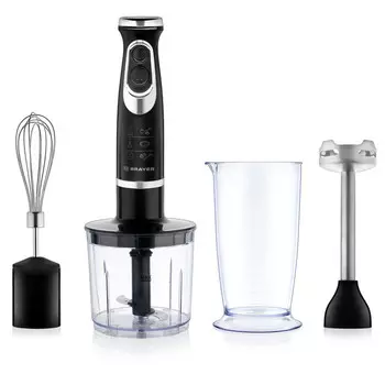 блендер BRAYER BR1240 800Вт измельчитель/венчик черный