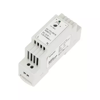 блок питания APEYRON на DIN рейку 12В 15Вт 175-264В 1,25А IP20 пластик белый