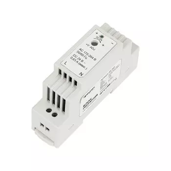 блок питания APEYRON на DIN рейку 24В 15Вт 175-264В 0,63А IP20 пластик белый