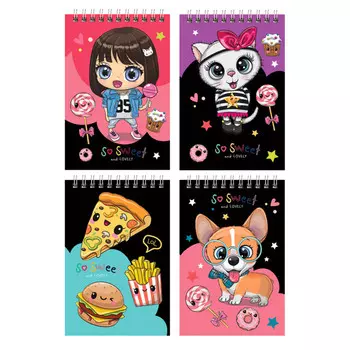 блокнот BG Глазастики А6 40л на гребне