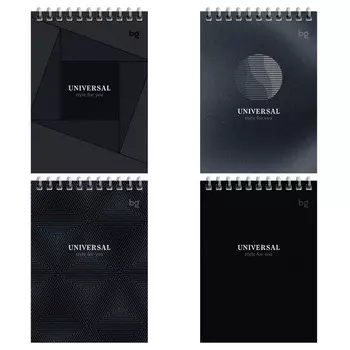 блокнот BG Монохром 40л А6 60 г/кв.м на гребне клетка