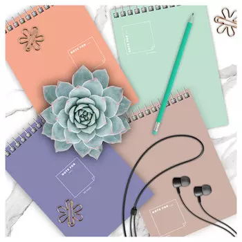 блокнот BG Pastel tint А6 80л на гребне