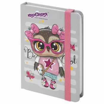 блокнот ЮНЛАНДИЯ Совушка А6 96л твердый