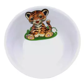 блюдце ДОБРУШ Полосатики тигрята 15см фарфор