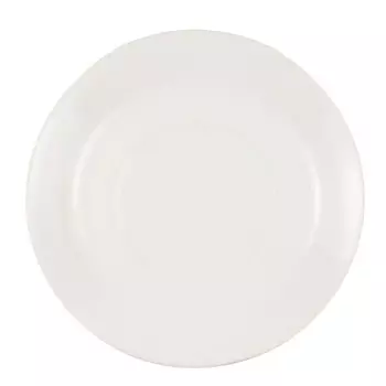 блюдце КРИСТАЛЕКС РУС Премиум Белый глянец 15,7см фарфор