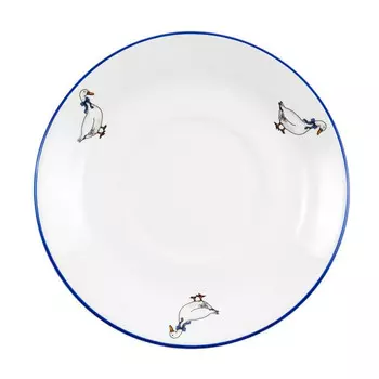 блюдце КРИСТАЛЕКС РУС Премиум Гуси 15,7см фарфор