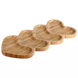 блюдо 4 секции 35х17х1,7см бамбук