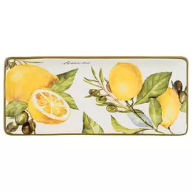 блюдо AGNESS Лемон три 28х12см прямоугольное керамика