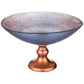 блюдо АКСАМ Inspiration 22х16х13см овальное на ножке стекло