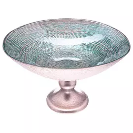 блюдо АКСАМ True inspiration 22х16х13см овальное на ножке стекло