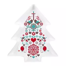 блюдо ATMOSPHERE Christmas 17,5х16см елка фарфор
