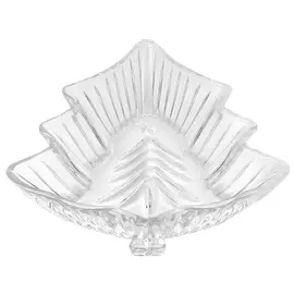 блюдо ATMOSPHERE Christmas Tree 19х17х4см елка стекло