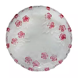 блюдо Carmen Pink 21,5см круглое стекло